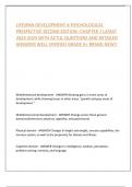 LIFESPAN DEVELOPMENT A PSYCHOLOGICAL  PRESPECTIVE SECOND EDITION -CHAPTER 1 LATAST   WITH ACTUL QUESTIONS AND DETAILED  ANSWERS WELL VERIFIED GRADE A+ BRAND NEW!!