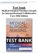 Medical-Surgical Nursing Concepts for Interprofessional Collaborative Care 10th Edition Test Bank All Chapters (1-69) |  A+ ULTIMATE GUIDE