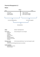 Financieel management 2.2 samenvatting