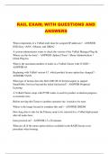 RAIL EXAM; WITH QUESTIONS AND ANSWERS