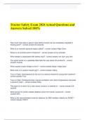 Tractor Safety Exam 2024 Actual Questions and Answers Solved 100