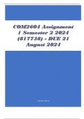  COM2604 Assignment 1 Semester 2 2024 (817738) - DUE 21 August 2024