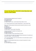 Tractor Driving FFA CDE 2024 Actual Questions and Answers Solved 100%