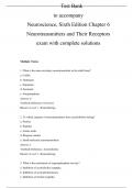 Neuroscience, Sixth Edition Chapter 6 Neurotransmitters and Their Receptors exam with