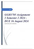 GGH3705 Assignment 1 Semester 2 2024 - DUE 16 August 2024