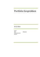 Portfolio gesprekken