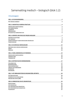 Samenvatting medisch biologisch blok 2 Jaar 1