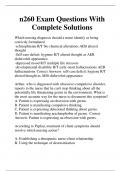 n260 Exam Questions With Complete Solutions