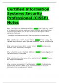 Certified Information Systems Security Professional (CISSP) Notes