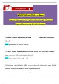 STUDY BUNDLE for NR606 / NR 606 Midterm Exam & Final Exam Qs & Ans (Latest 2024 / 2025): Diagnosis & Management in Psychiatric Mental Health II Practicum (Verified Answers)