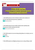 NR606 / NR 606 Final Exam Qs & Ans (Latest 2024 / 2025): Diagnosis & Management in Psychiatric Mental Health II Practicum (Verified Answers)