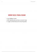 NRNP 6531 Final Exam (Multiple Versions 2023)