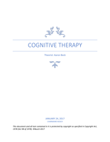 Essay on Aaron Beck's Cognitive Therapy