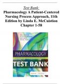 Pharmacology A Patient-Centered Nursing Process Approach, 11th Edition Test Bank  by Linda E. McCuistion  All Chapters (1-58) | A+ ULTIMATE GUIDE