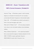 SOEN 341 – Exam 1 Questions with 100% Correct Answers | Graded A+