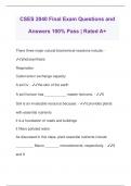 CSES 2040 Final Exam Questions and Answers 100% Pass | Rated A+