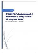 GGH3705 Assignment 1 Semester 2 2024 - DUE 16 August 2024