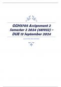 GGH3705 Assignment 2 Semester 2 2024 (681932) - DUE 13 September 2024