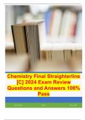 Straighterline Chemistry Final- Deck 4 Exam Review Questions and Answers 100% Pass