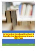 Chemistry Final Straighterline [C] 2024 Exam Review Questions and Answers 100% Pass