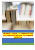 Xactimate Chapter 1: Certification Prep Exam Review Questions and Answers 100% Pass