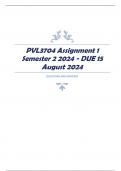 PVL3704 Assignment 1 Semester 2 2024 - DUE 15 August 2024