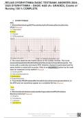 RELIAS DYSRHYTHMIA BASIC TESTBANK ANSWERS 2024- 2025 DYSRHYTHMIA – BASIC A&B (A+ GRADED), Exams of Nursing 100 % COMPLETE