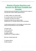 Module 6 Practice Questions and  Answers for JBL Exam Complete and  Accurate.