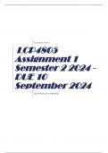 LCP4805 Assignment 1 Semester 2 2024 - DUE 10 September 2024