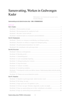 Samenvatting Werken in Gedwongen Kader, methodiek voor het forensisch sociaal werk.