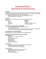 Superdiversiteit Gemeente & Samenleving - Social Work leerjaar 1