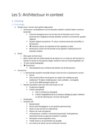 Les 5 Architectuur in Context A