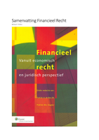 Samenvatting Financieel recht 