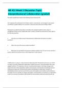 NR 451 Week 5 Discussion Topic: Interprofessional Collaboration (graded)