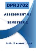 DPR3702 ASSIGNMENT 1 | SEMESTER 2 | DUE: 16 AUGUST 2024