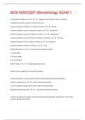 MCB 3020C|207 Microbiology EXAM 1 Correctly Answered|34 Pages