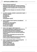 SPI PRACTICE (ARDMS A & B) QUESTIONS WITH VERIFIED ANSWERS ALREADY GRADED A+