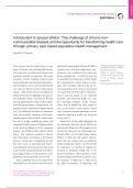 Introduction to special edition: The challenge of chronic noncommunicable disease and the opportunity for transforming health care  through primary care based population health management