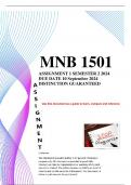 Mnb1501 Assignment 1 semester 2 2024 (complete answers) distinction guaranteed