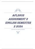 AFL2602 Assignment 2 ENGLISH Semester 2 2024