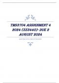 TMS3704 Assignment 4 2024 (553440)- DUE 2 August 2024