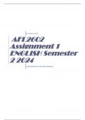 AFL2602 Assignment 1 ENGLISH Semester 2 2024