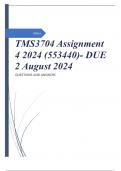 TMS3704 Assignment 4 2024 (553440)- DUE 2 August 2024