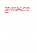 DYLAN BARTON I HUMAN 42 Y/O 5'10" 180.0 LB REASON FOR Hirschsprung Disease