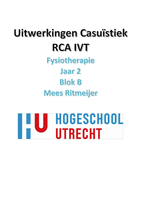 Uitwerkingen casuïstiek RCA IVT 2B Jaar 2 Blok B