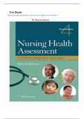 Test Bank: Nursing Health Assessment a Best Practice Approach 4th Edition By Sharon Jensen