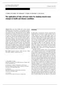 The application of body cell mass index for studying muscle mass changes in health and disease conditions