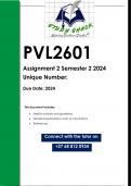 PVL2601 Assignment 2 (QUALITY ANSWERS) Semester 2 2024