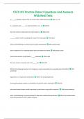 CSCI 103 Practice Exam 1 Questions And Answers With Real Tests