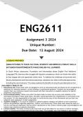 ENG2611 Assignment 3 (ANSWERS) 2024 - DISTINCTION GUARANTEED